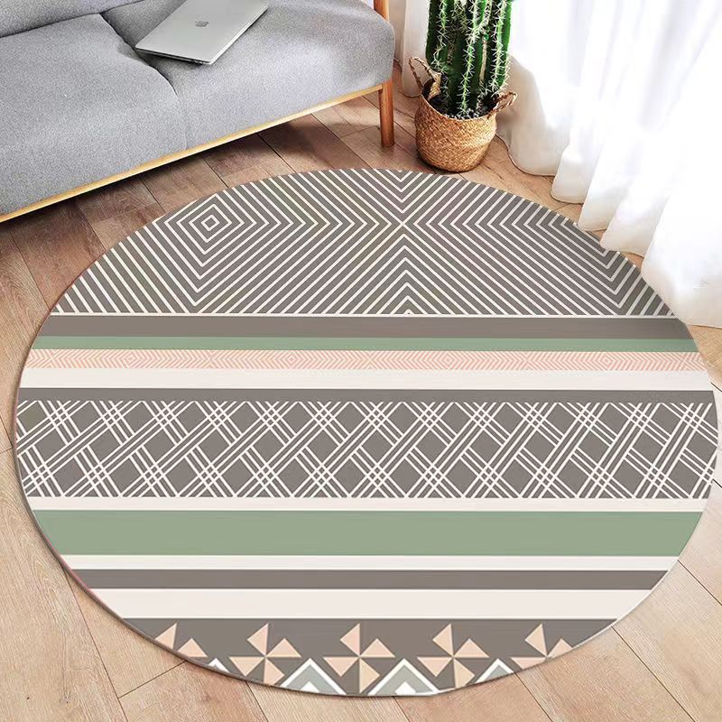 Bohemian Geometric Pattern Area Rug Bowlift