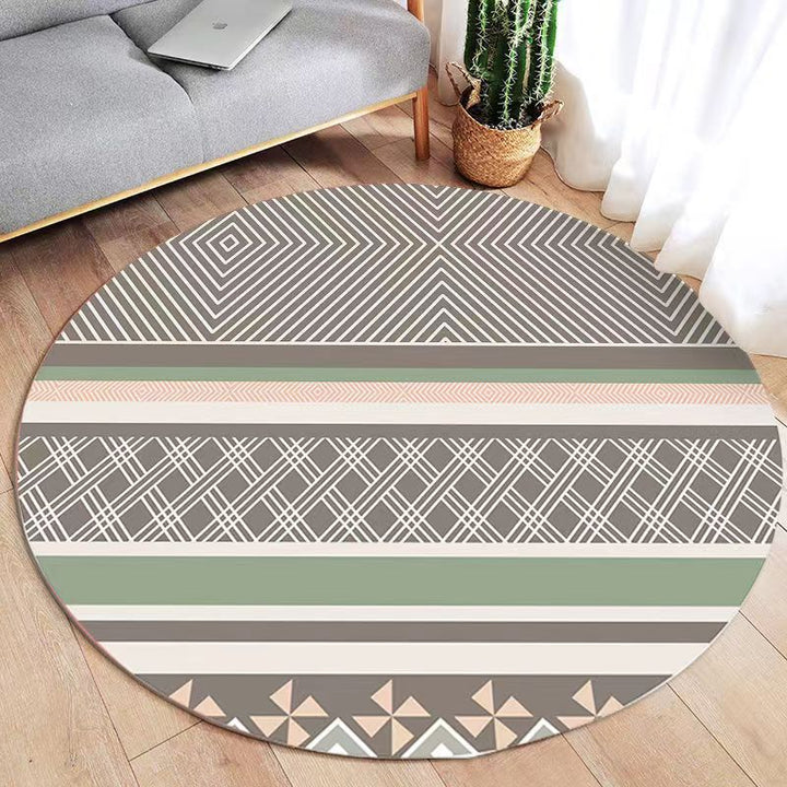 Bohemian Geometric Pattern Area Rug Bowlift