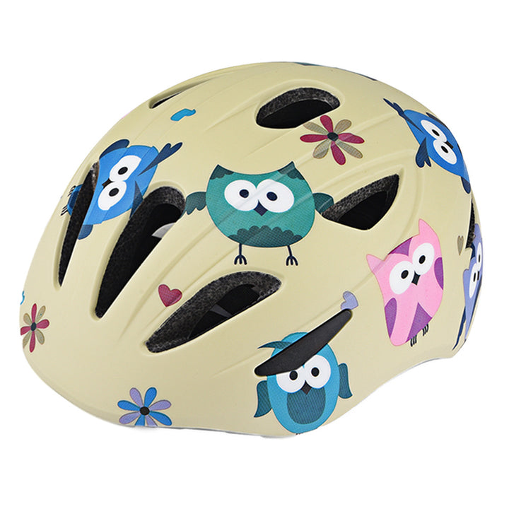 Children's bicycle helmet with enchanting owl design and optimal protection Bowlift