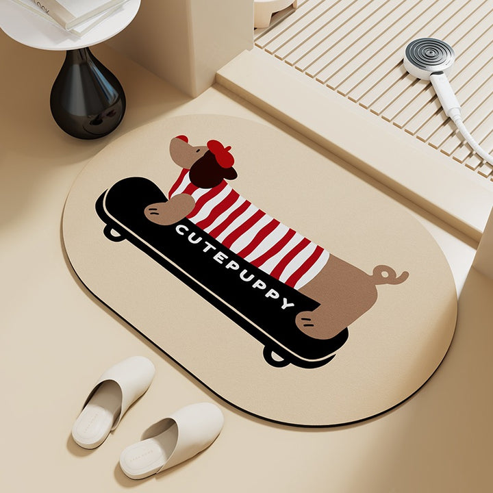 Decorative Bathroom Mat Bowlift