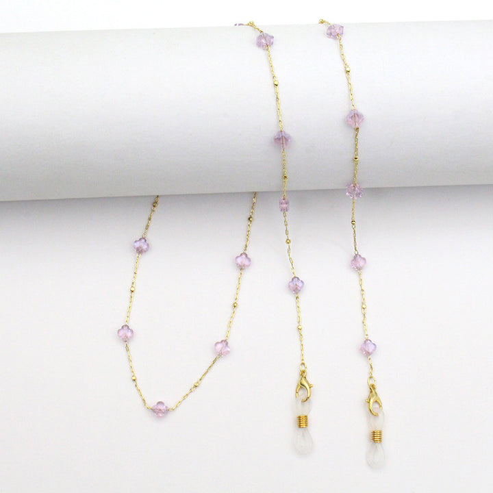 Elegant Crystal-Designed Eyewear Chain Bowlift