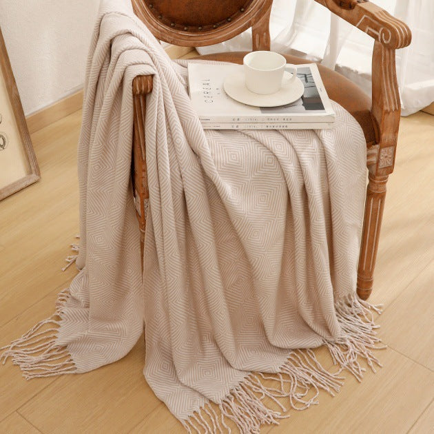 Decorative Woven Throw Blanket Bowlift
