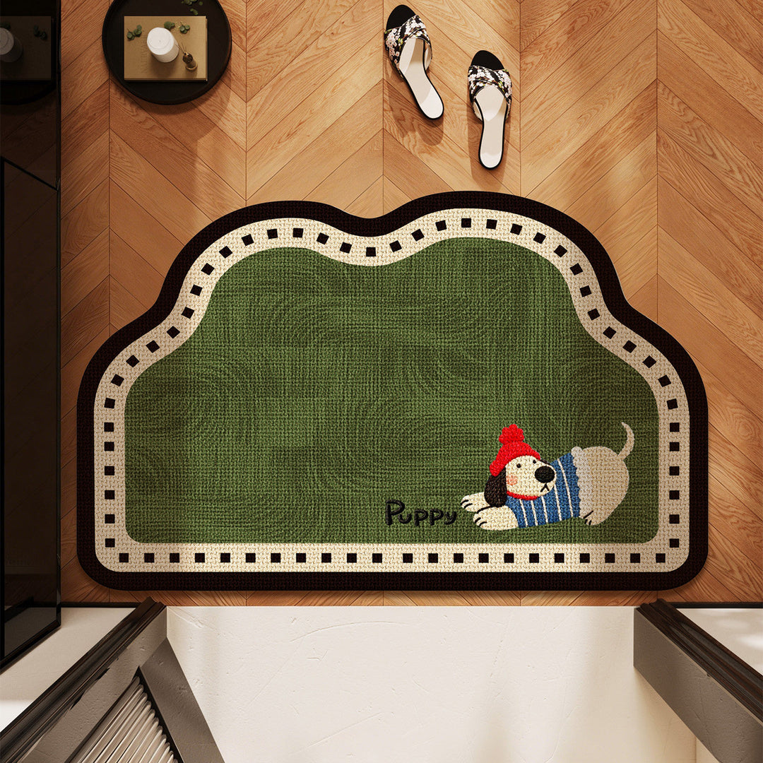 Cute Pet-Themed Bath Mat Bowlift