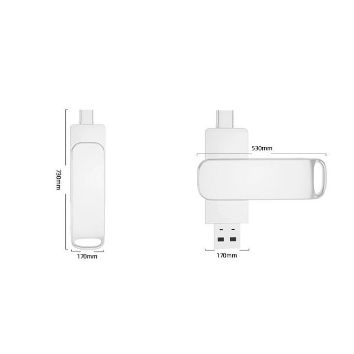 Dual-Connector USB OTG Flash Drive Bowlift
