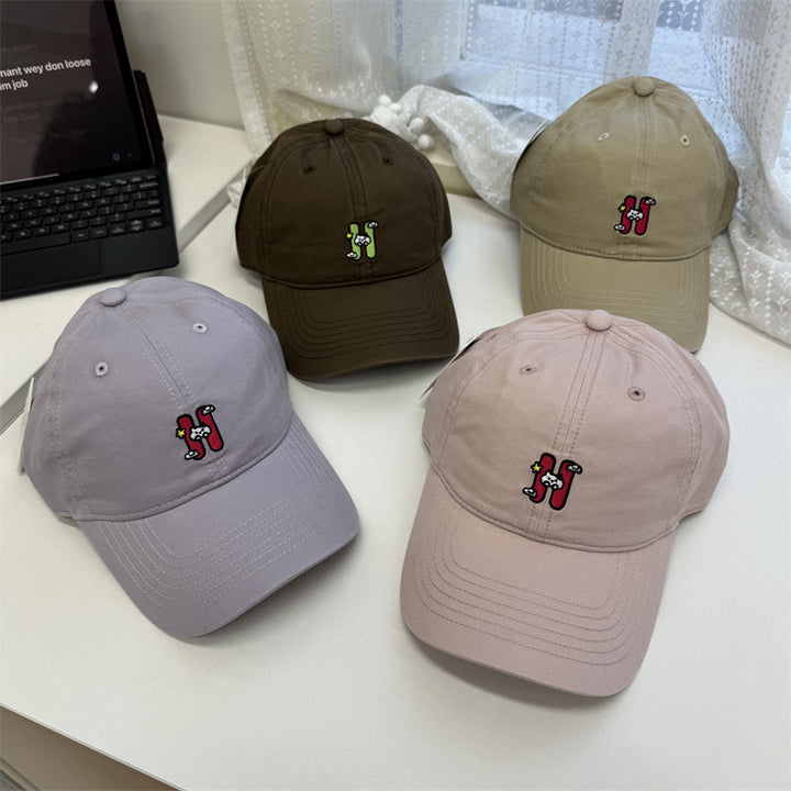 Women's Casual Embroidered Baseball Cap Bowlift