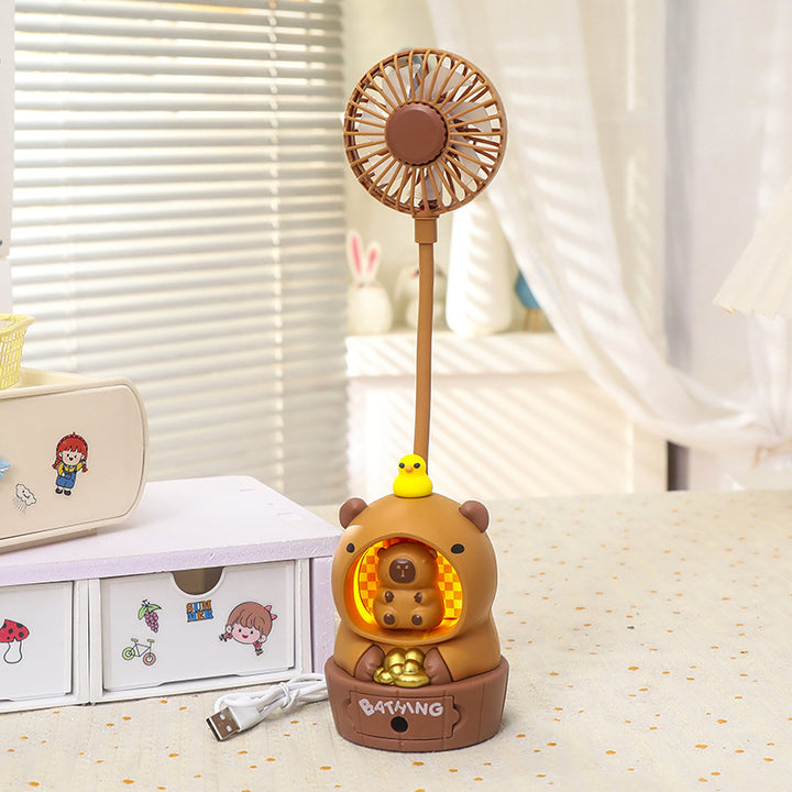 Women portable mini fan with cute animal design Bowlift