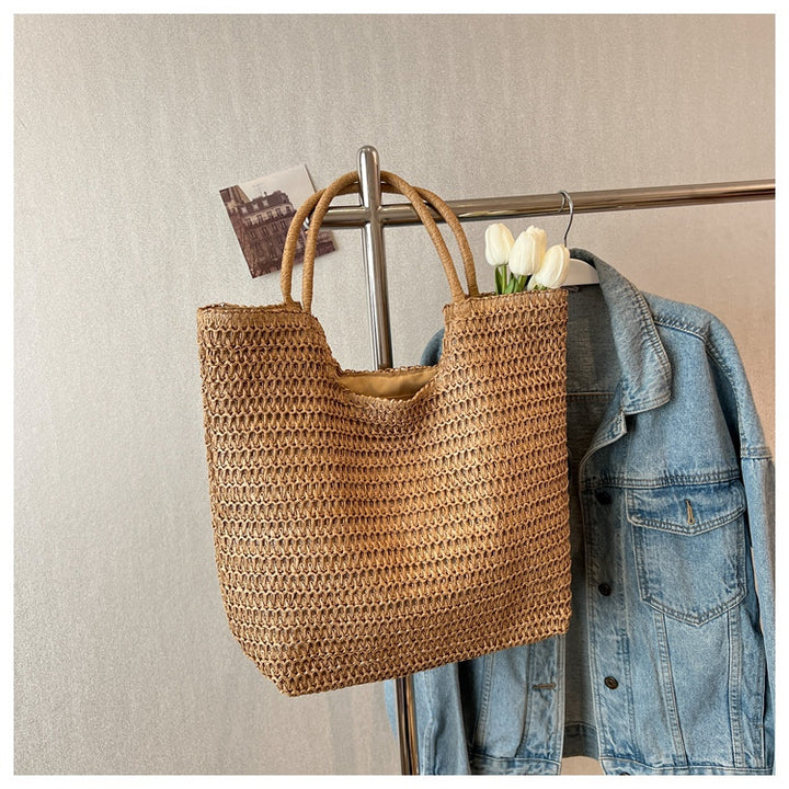 Handmade ven Straw Tote Bag Bowlift