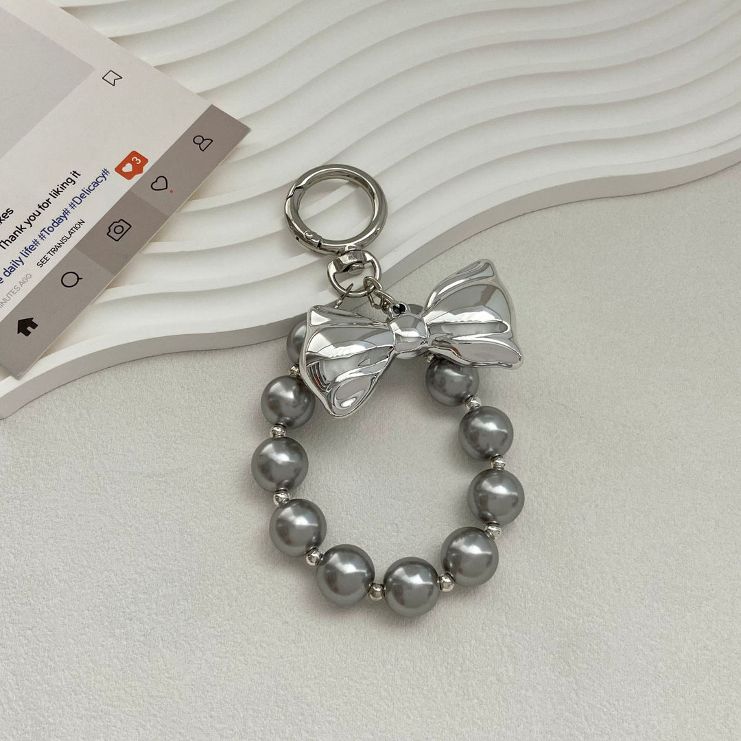 Elegant Pearl Bow Keychain Bowlift