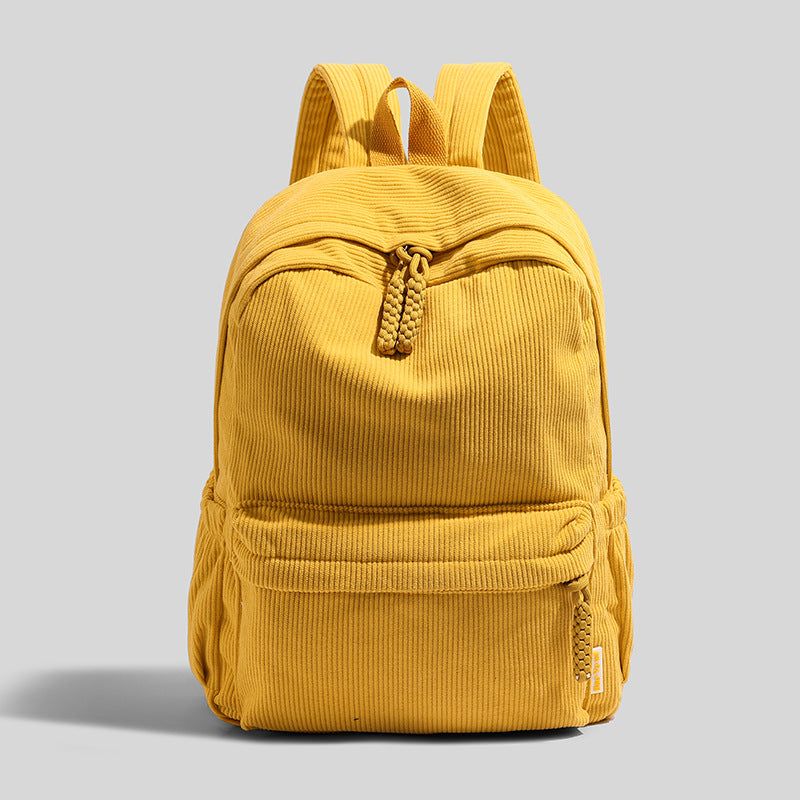 Ribbed Fabric Lightweight Backpack Bowlift