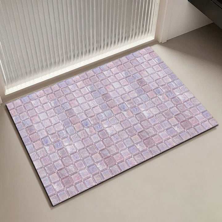 Mosaic Pattern Bath Mat Bowlift