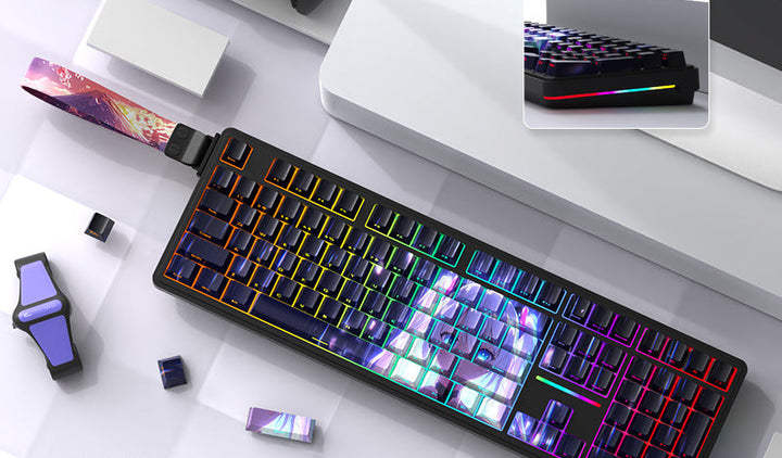 Gasket-Mounted RGB Mechanical Keyboard Bowlift