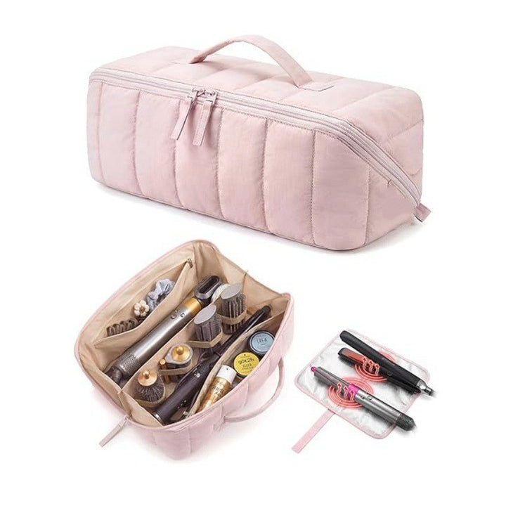 Padded cosmetic bag with organizer Bowlift