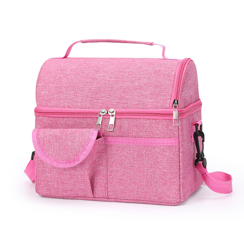 Insulated lunch bag with multi-compartment organizer and adjustable shoulder strap Bowlift