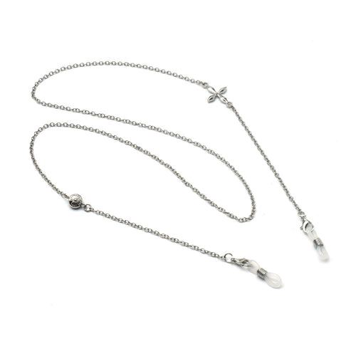Premium Silver Layered Eyewear Chain Bowlift