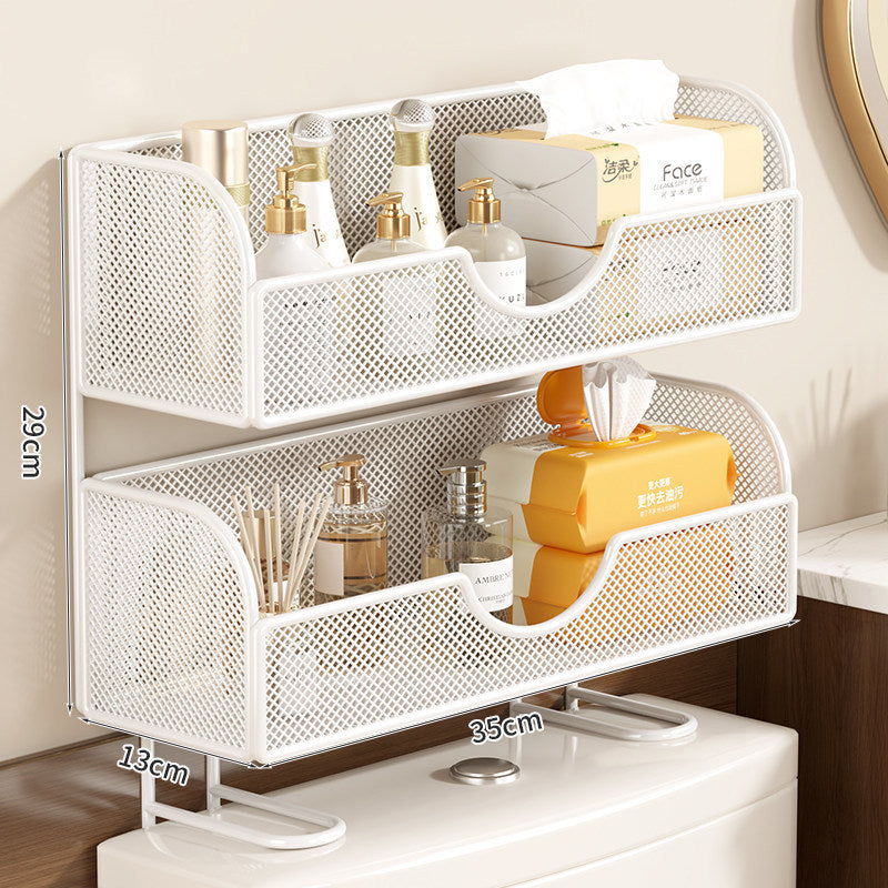 Over-Toilet Storage Organizer Rack Bowlift