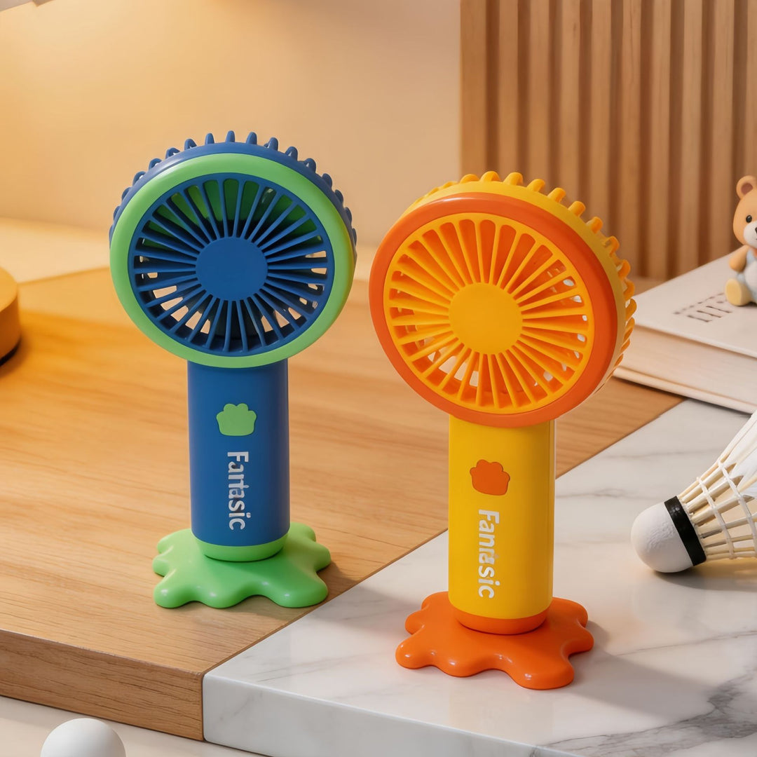 Women's portable handheld fan with splashy animal design Bowlift
