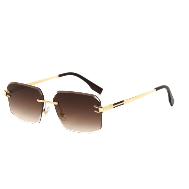 Women's Geometric Designer Sunglasses with Luxurious Metal Frame and High-Quality UV Protection Lenses Bowlift