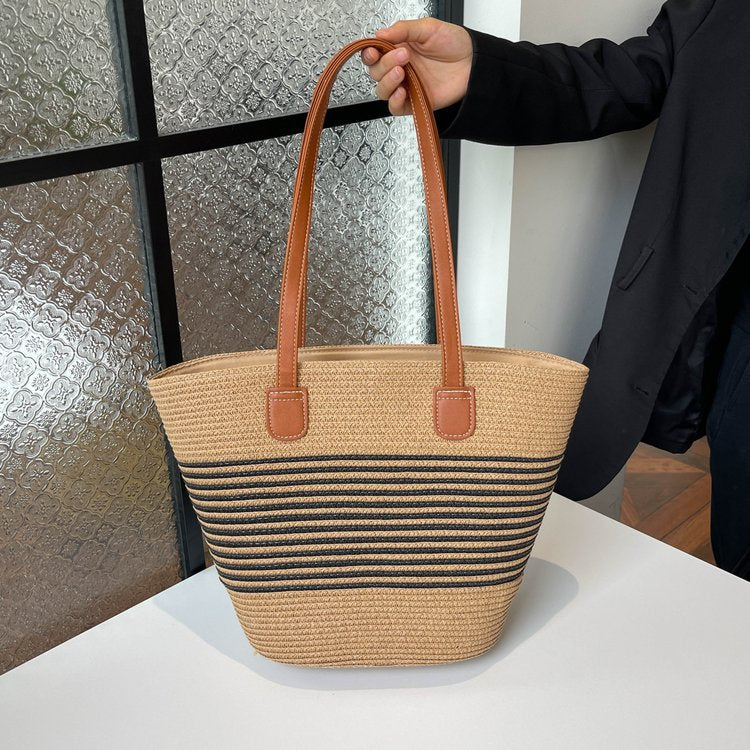 Structured raffia beach bag Bowlift