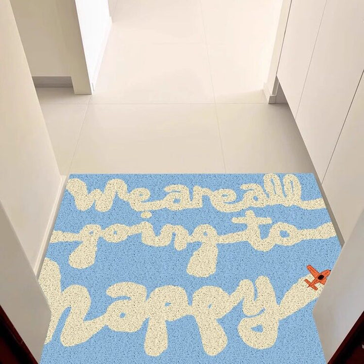 Cartoon-Themed Welcome Mat Bowlift