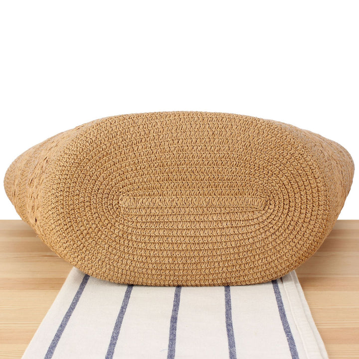 Stylish Woven Tote Bag with Elastic Shoulder Straps Bowlift