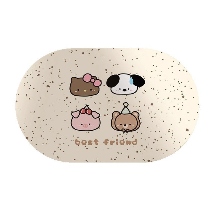 Cute Kitty-Themed Memory Foam Bath Mat Bowlift