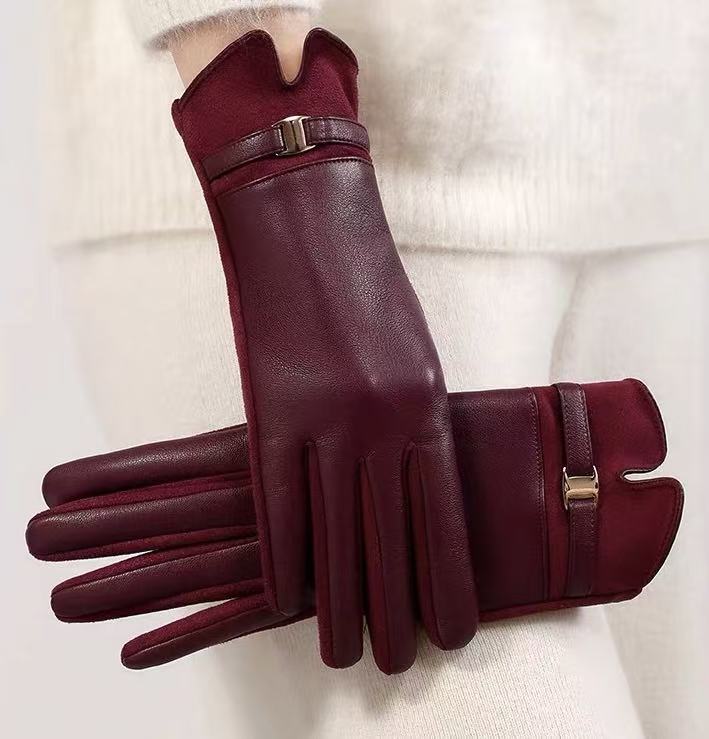 Luxurious Leather Touchscreen Gloves Bowlift