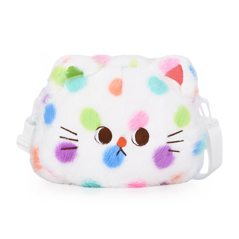 Plush bag with playful cat design Bowlift