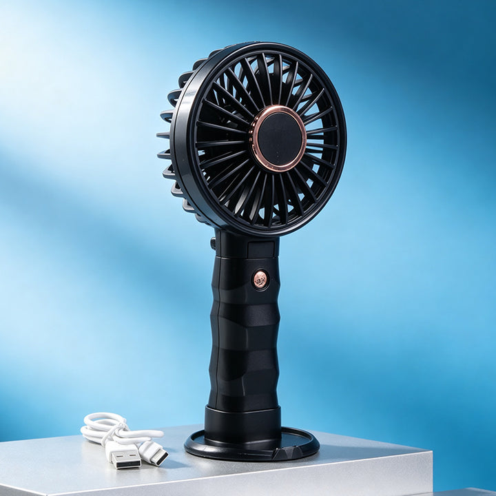 Women's portable handheld fan with powerful battery and innovative spray function Bowlift