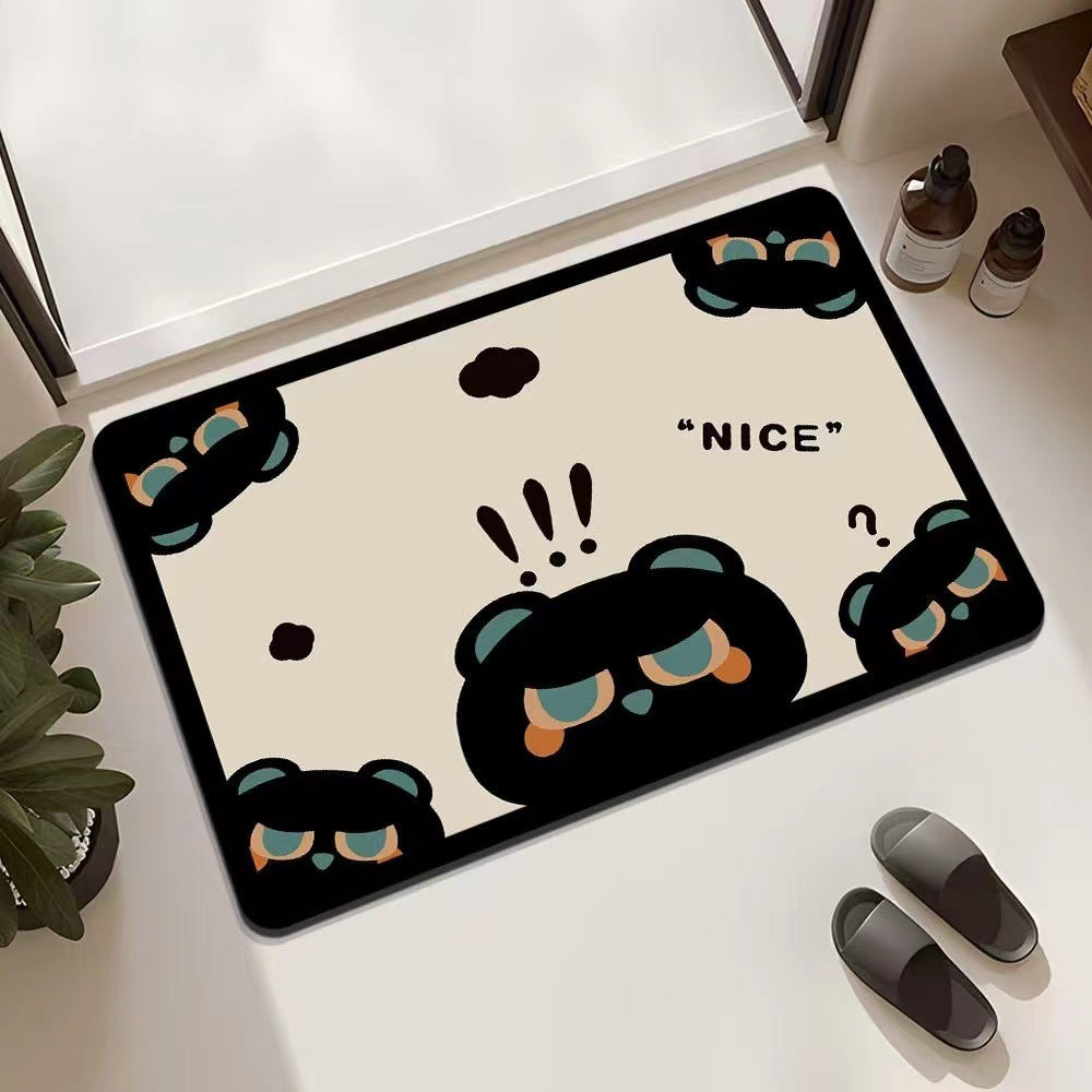 Playful Cat-Themed Entrance Mat Bowlift