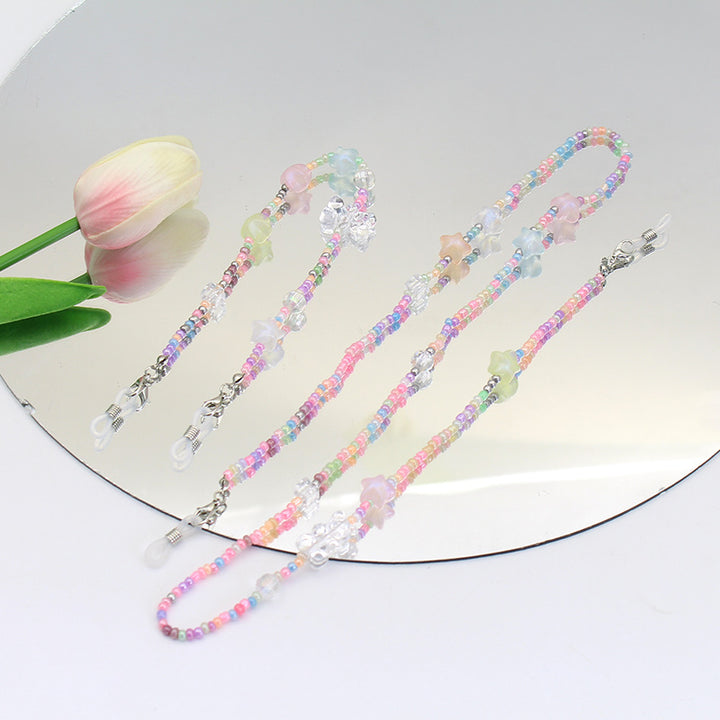 Decorative Beaded Eyewear Chain Bowlift