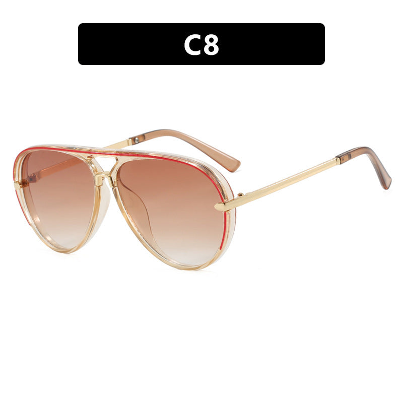Women's fashion pilot sunglasses with elegant metal accents Bowlift