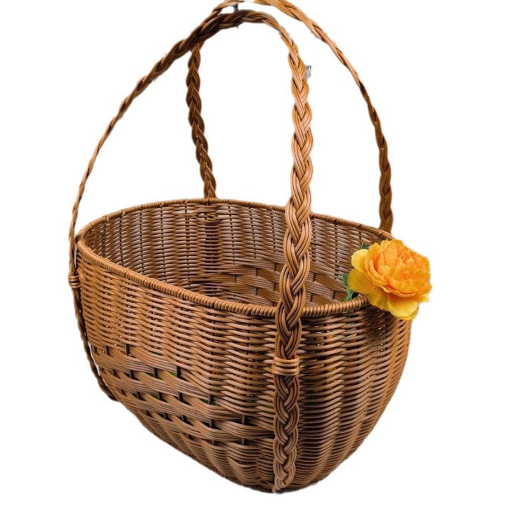 Handcrafted Woven Storage Basket Bowlift