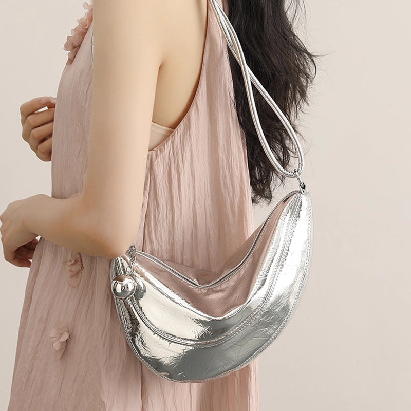 Metallic Fashionable Shoulder Bag Bowlift