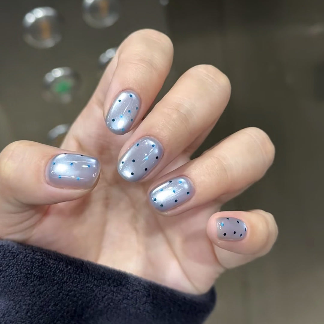 Glittery Press-On Nail Set