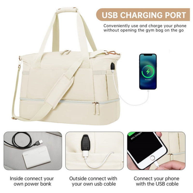 Multi-Pocket Travel Duffle Bag Bowlift