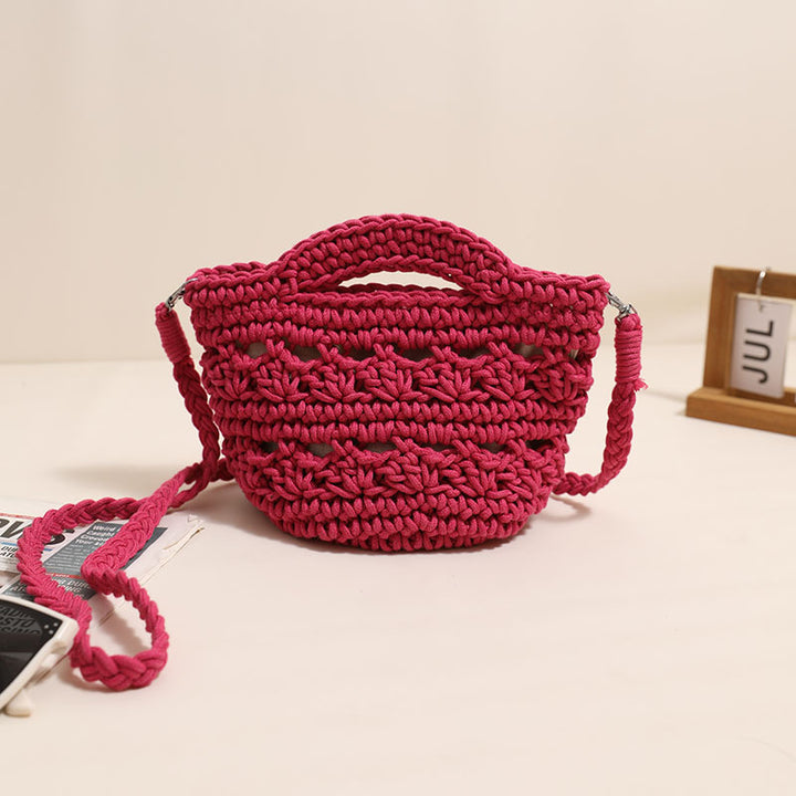 Handcrafted macrame shoulder bag with unique design Bowlift