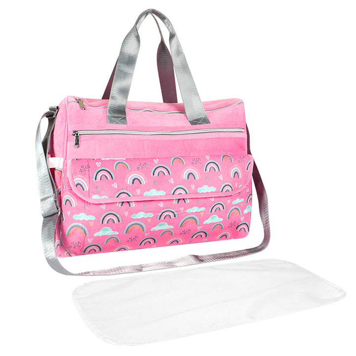 Multifunctional tote bag with removable changing mat Bowlift