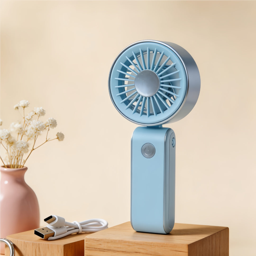 Ladies portable handheld fan with innovative spray function and USB charging port Bowlift