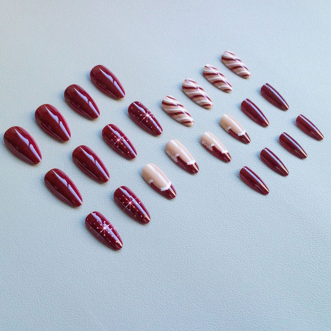 Festive Acrylic Nail Art Set