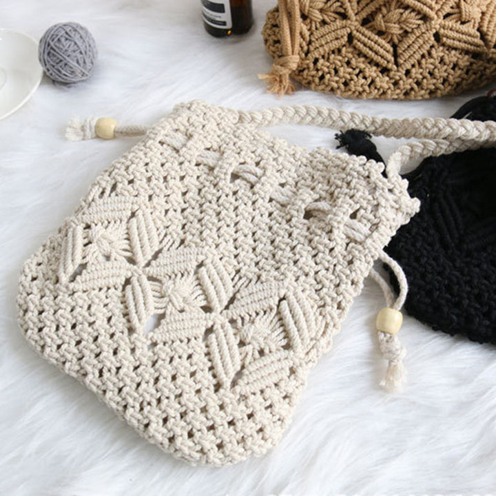 Hand-knotted macrame bag Bowlift