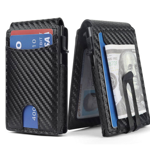 Carbon Fiber RFID Secure Slim Cardholder Bowlift