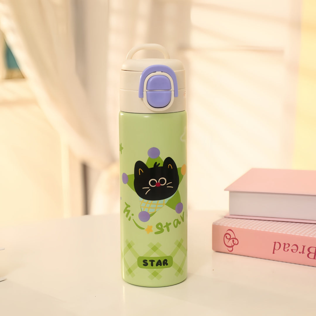Ladies Insulated Drinking Bottle with Playful Design Bowlift