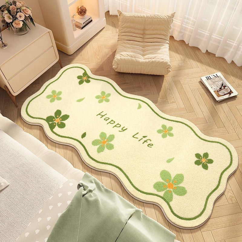 Flower Patterned Area Rug Bowlift