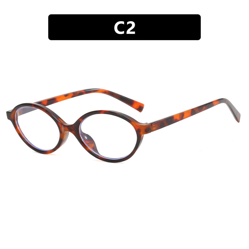 Women's fashionable oval sunglasses with curved frame and UV protection Bowlift
