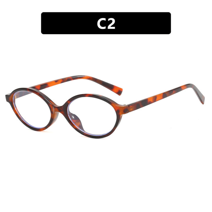 Women's fashionable oval sunglasses with curved frame and UV protection Bowlift
