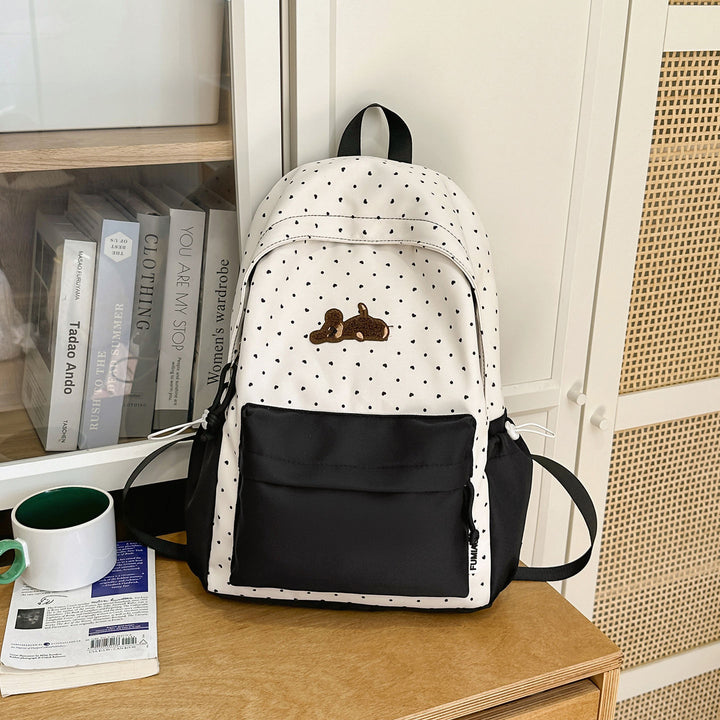 Playful Polka Dot Animated Backpack Bowlift