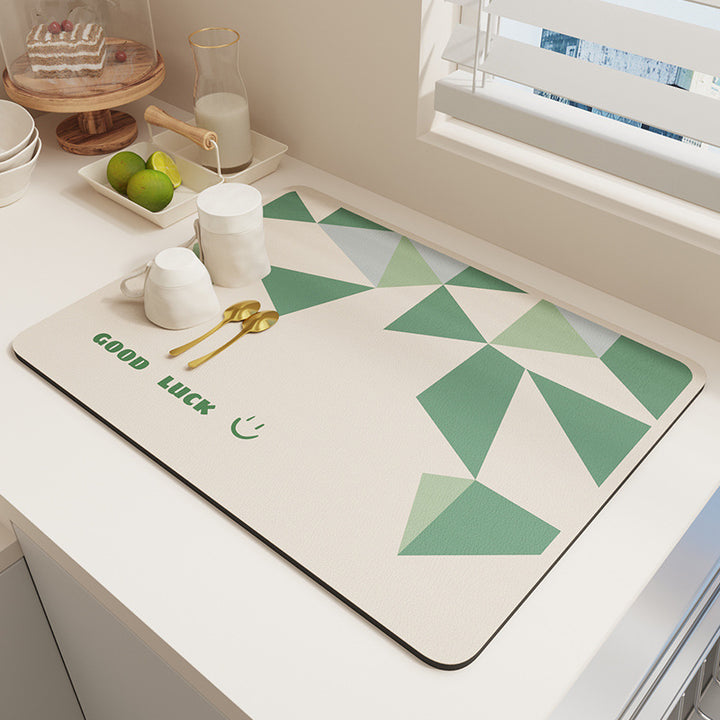 Geometric Patterned Kitchen Mat Bowlift
