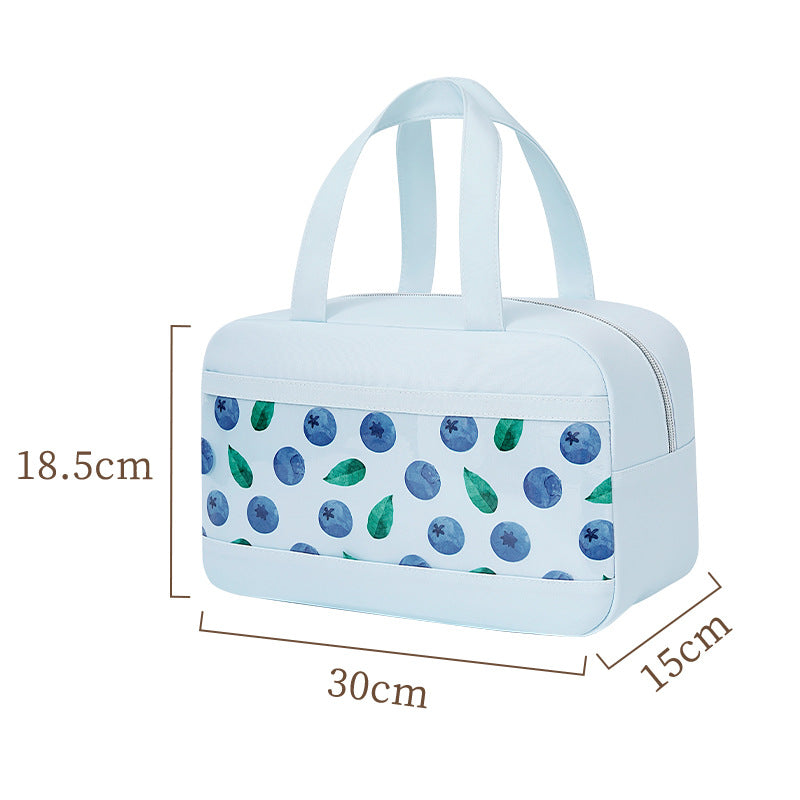 Insulated Lunch Bag with Stylish Blueberry Design Bowlift