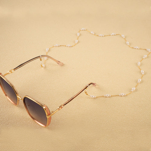 Pearl-Linked Eyewear Holder Bowlift