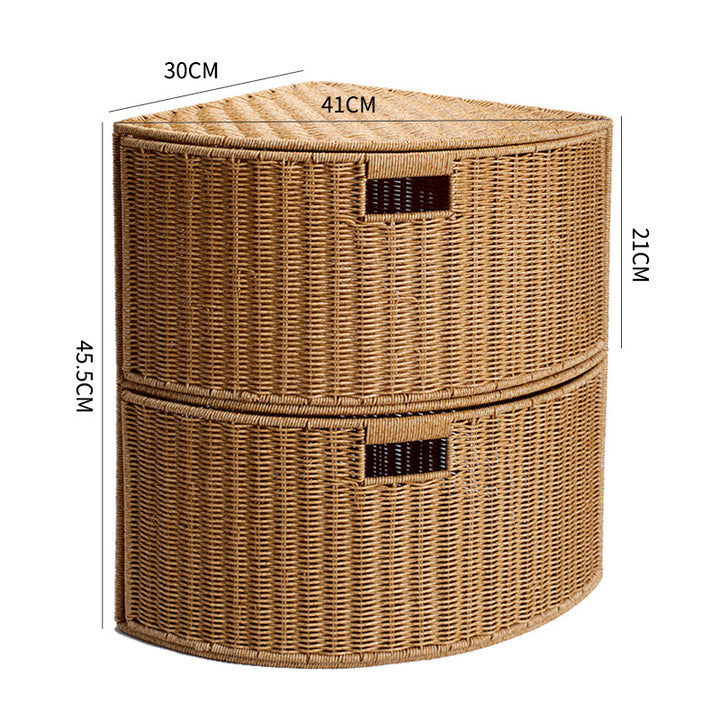 Corner Woven Storage Shelf Bowlift